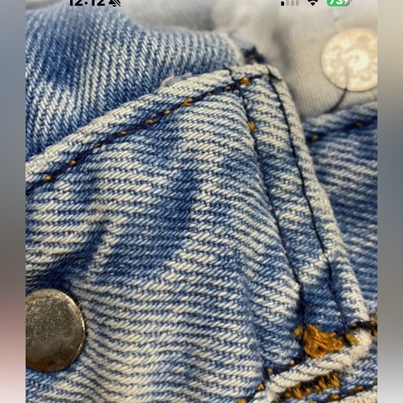 Vintage Levi’s White Label Jeans 24x32 70s Talon Zip Two Horse Patch USA Denim - Picture 9 of 11